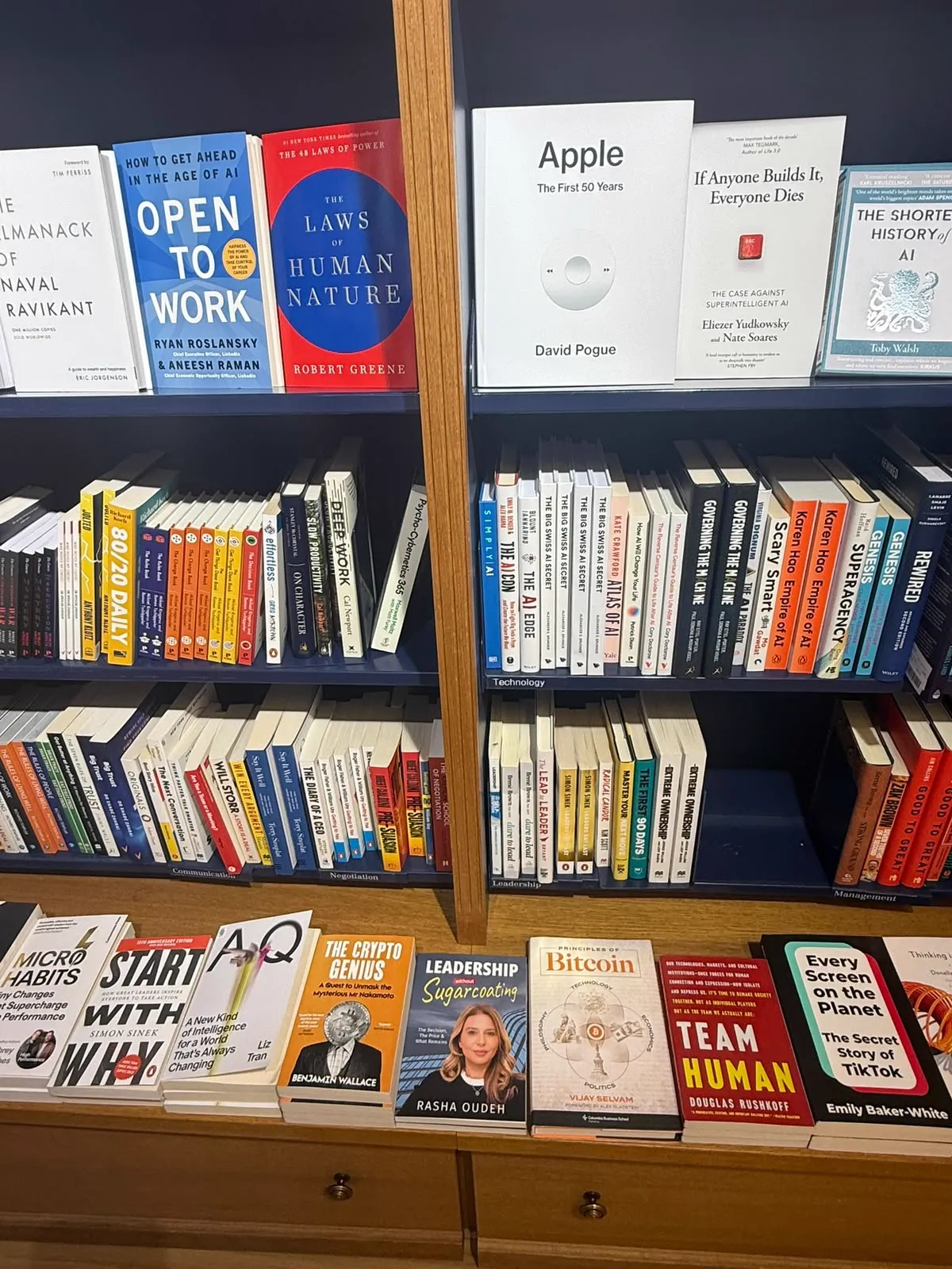 Leadership Without Sugarcoating on a bookshop business table